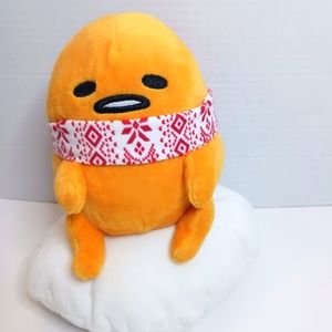 Gudetama Sanrio plush with scarf